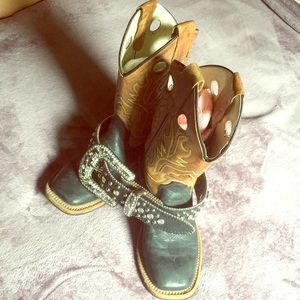 Old west girl boots with or without belt